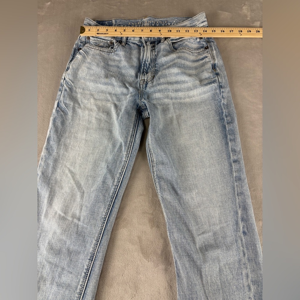American Eagle Women’s Size 2 Regular‎ Light Wash Jeans Rainbow Back Pocket - Picture 5 of 10